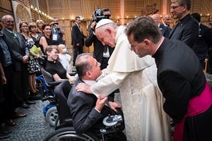 Begegnung von Prof. Dr. Georges Tamer mit Papst Franziskus